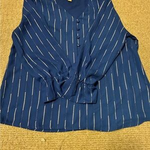 Blue Striped Women's Top